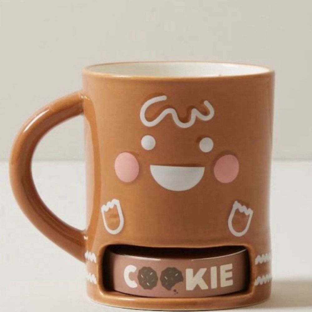 NEW Indigo Gingerbread Cookie Pocket Mug